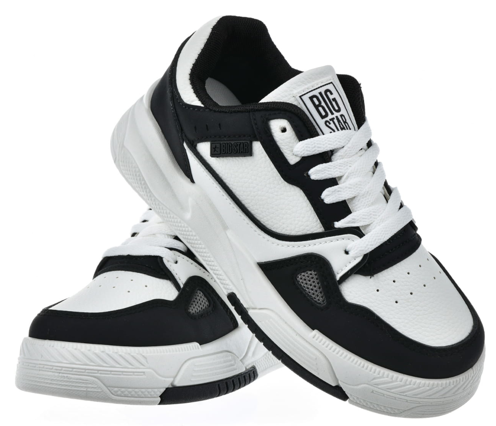 Damskie buty sportowe Big Star sneakersy NN274669 biały/czarny 38