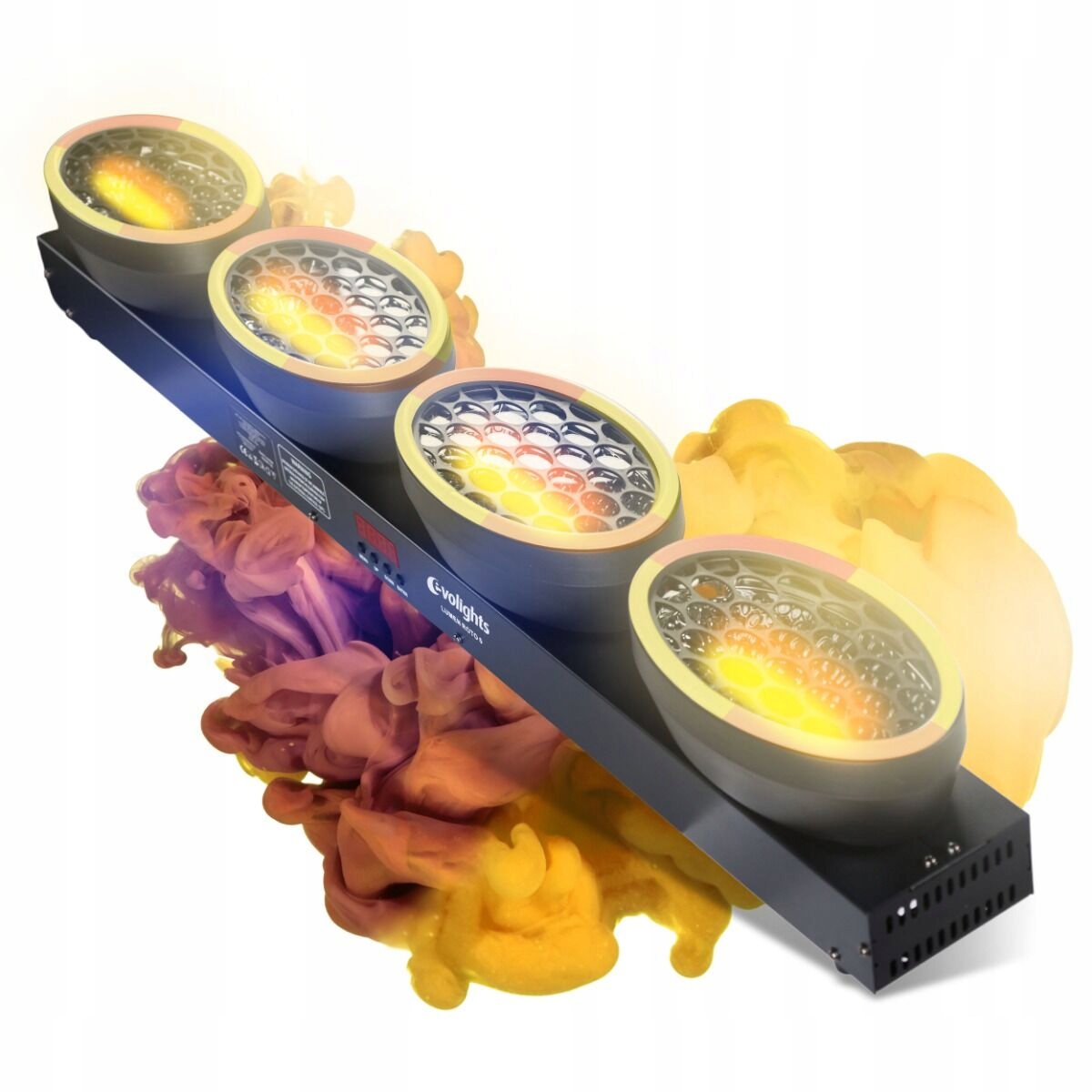 Pohyblivý Led Světelný Efekt 4x40W 2800K Ring Rgb Evolights Lumen Roto 0