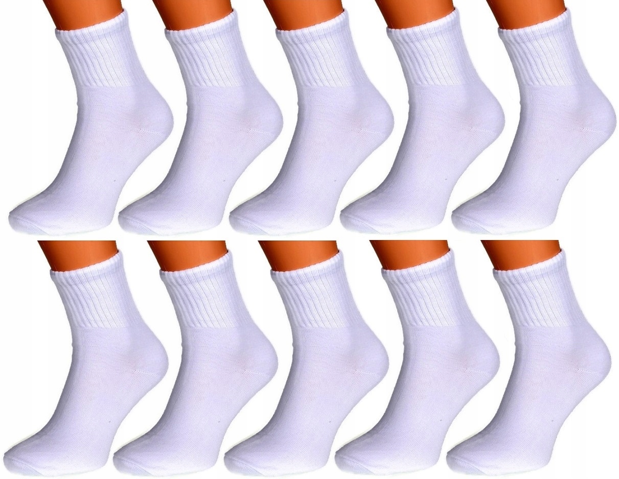 10x SKARPETY SKARPETKI SPORTOWE BAWEŁNIANE 40-43