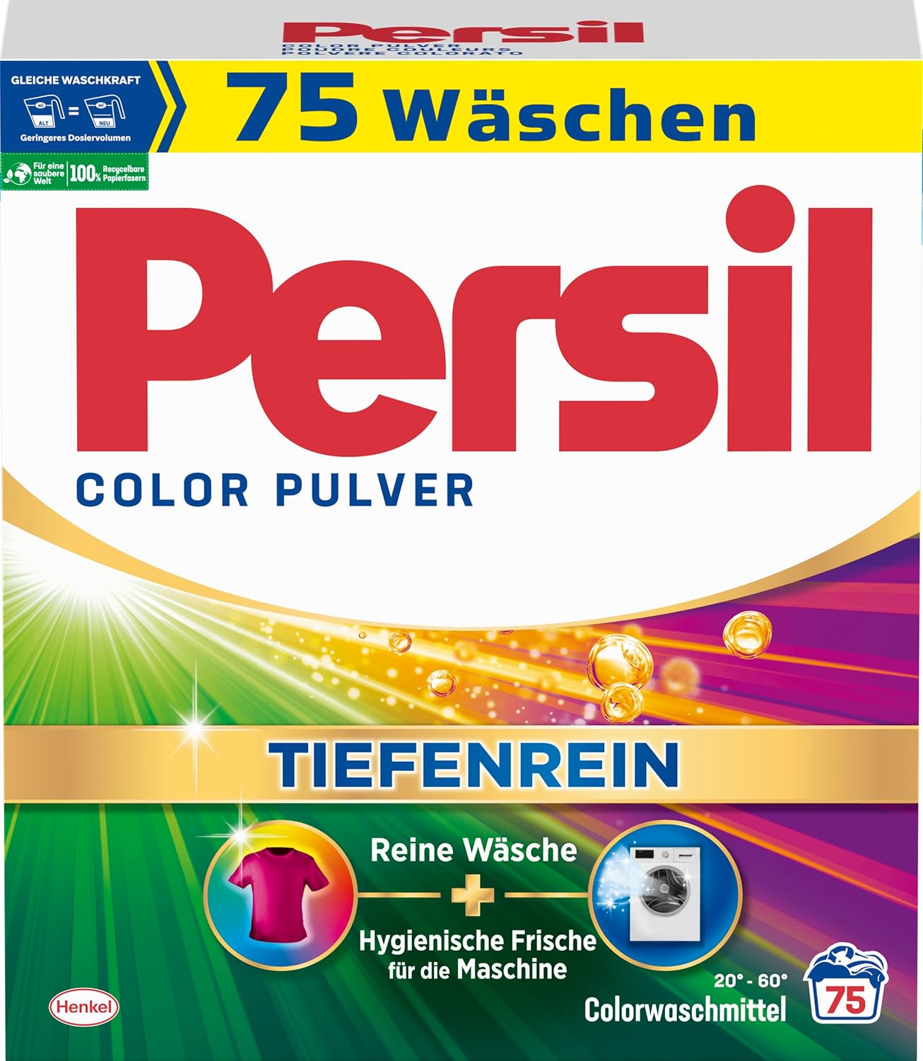 Levně Persil Color Pulver Tiefenrein barva prací prášek 75 p 4,5 kg Německý