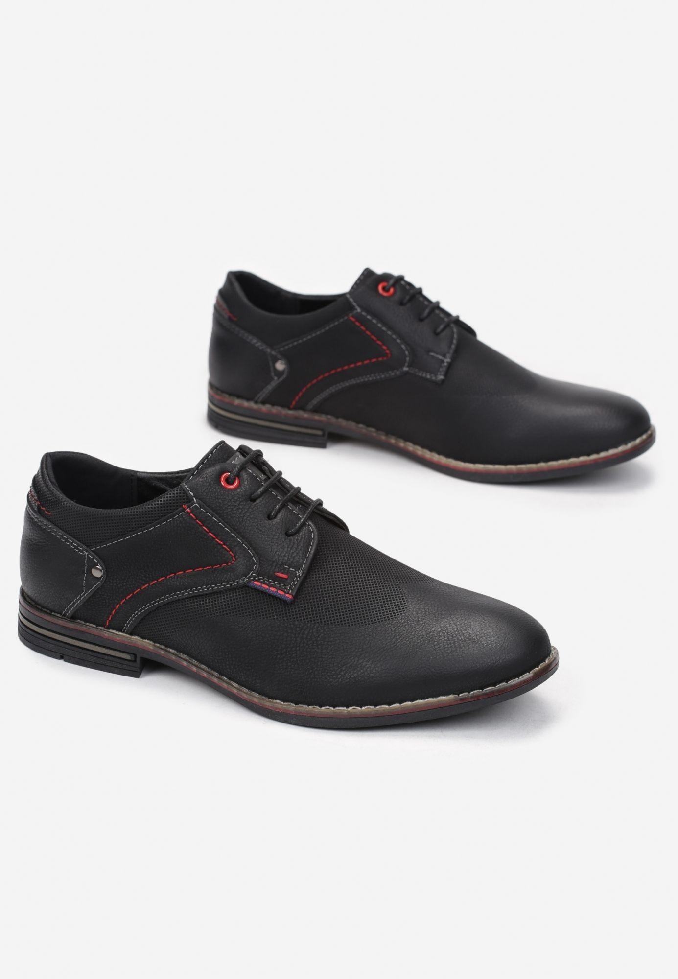 

Born2Be Czarne Półbuty męskie 40 Ekoskóra