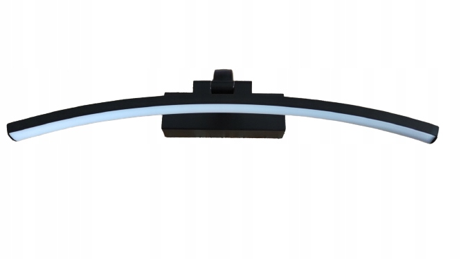 KINKIET ŁAZIENKOWY LED 8W LAMPA CZARNA NAD LUSTRO OKRĄGLY/WYGIĘTY Marka inna