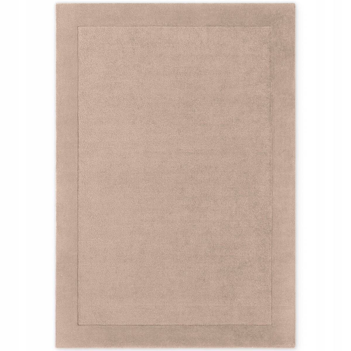 Vlnený koberec 80 x 150 cm, ručne tkaný, béžový s mäkkými štetinami