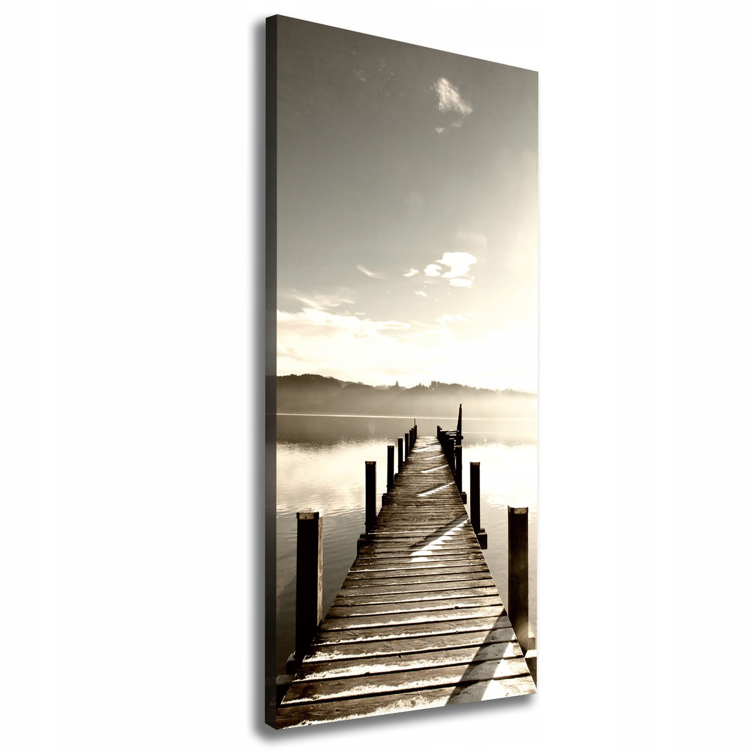 

Foto obraz na płótnie Drewniane molo 50x125 cm