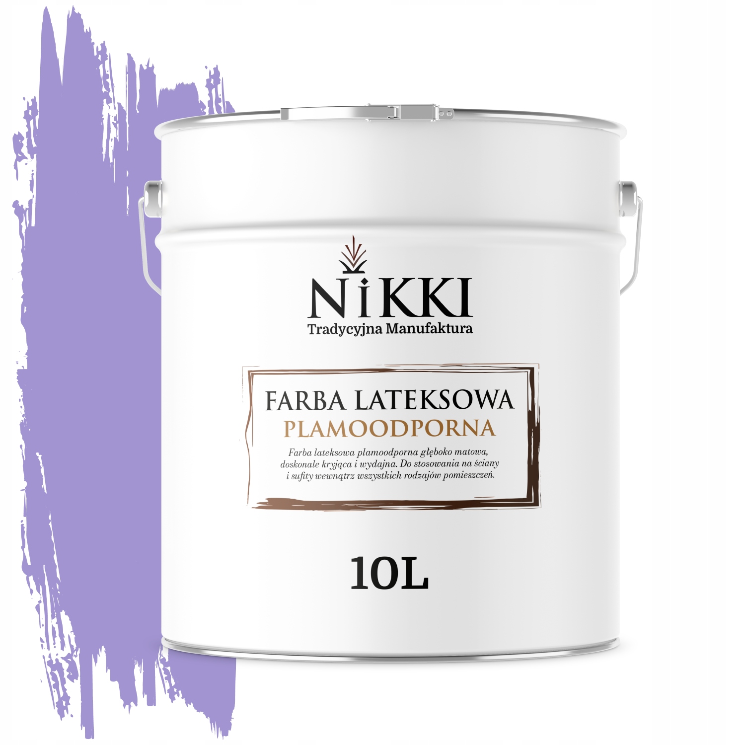 Latexová Farba Odolná Voči Škvrnám Farba Fialová H2733 10L Hlboká Matná Na Steny