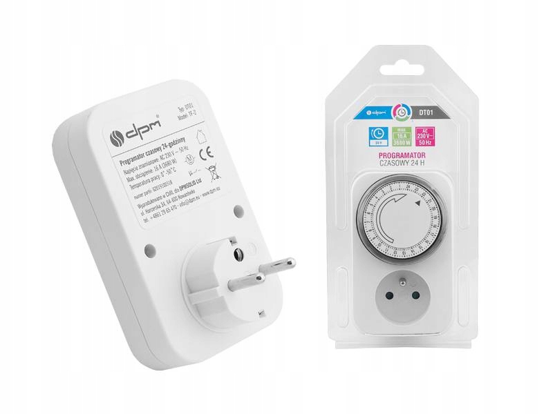 Programator Czasowy Analogowy Timer LCD PL U01 Marka Lexton