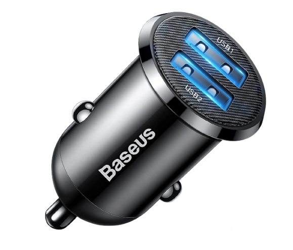 

Baseus Szybka Ładowarka Samochodowa 2xUSB 4.8A