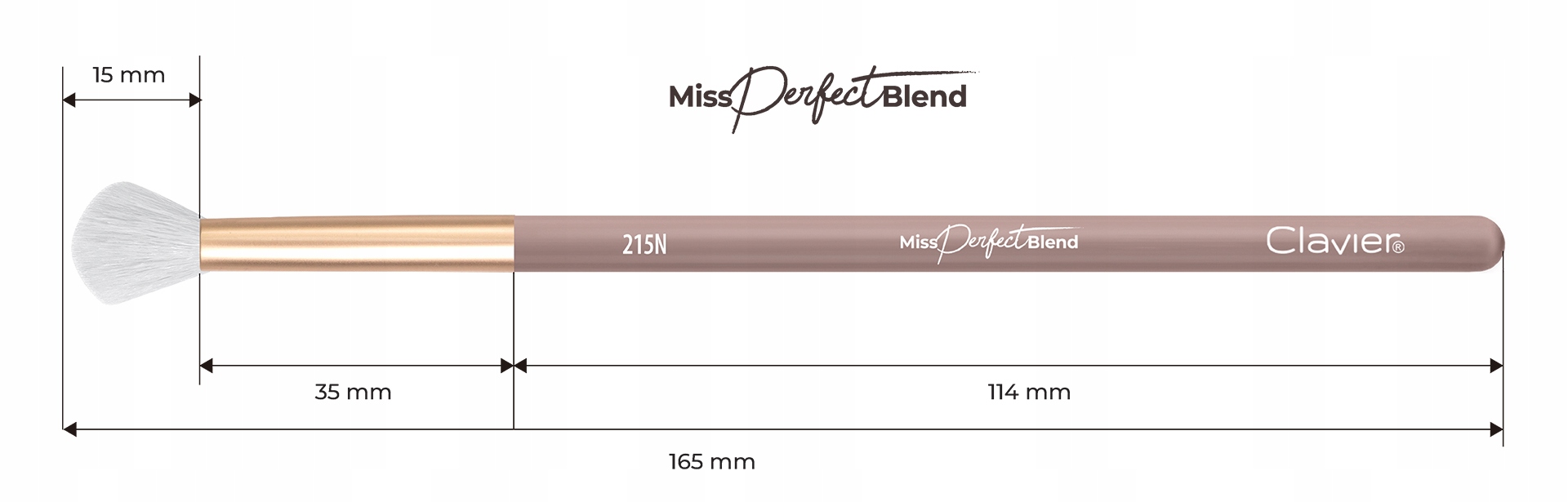 PĘDZEL BLENDOWANIE CLAVIER Miss Perfect Blend 215N Liczba pędzli pojedynczy pędzel