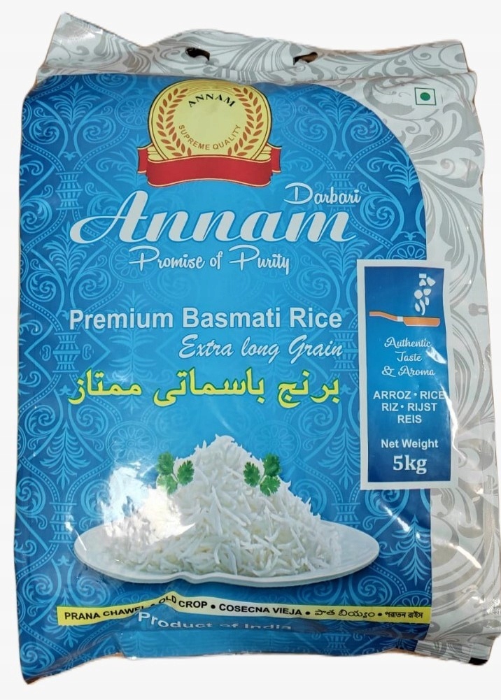 Annam Basmati rice Extra Long 5kg Ryż Basmati 13143654752 Allegro.pl