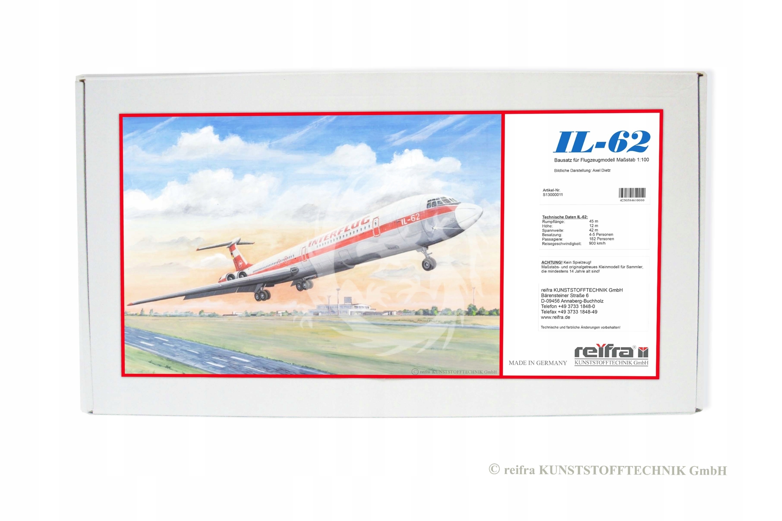 IL-62 IL-62 Plasticart Reifra měřítko 1/100