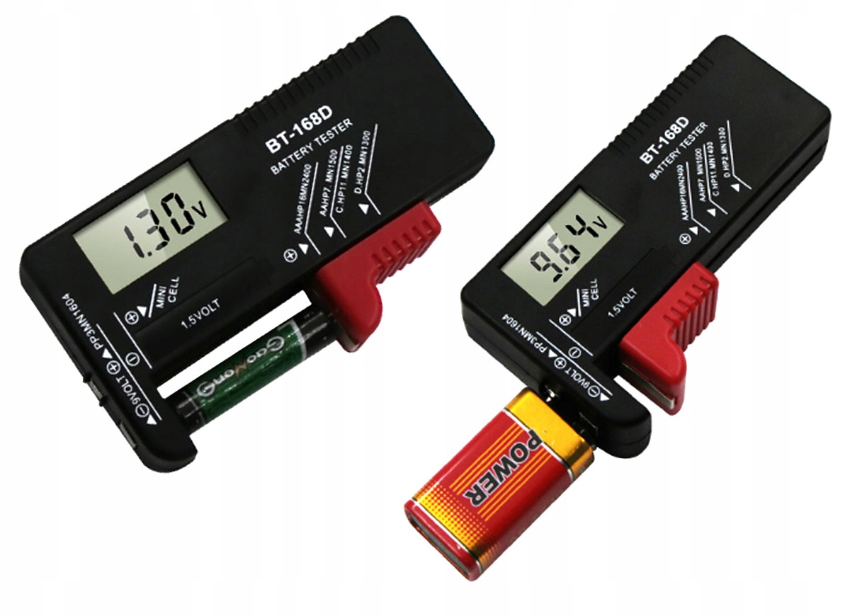 MIERNIK TESTER BATERII AKUMULATORKÓW LCD AA AAA R9 WATOMIERZ CYFROWY Rodzaj cyfrowy