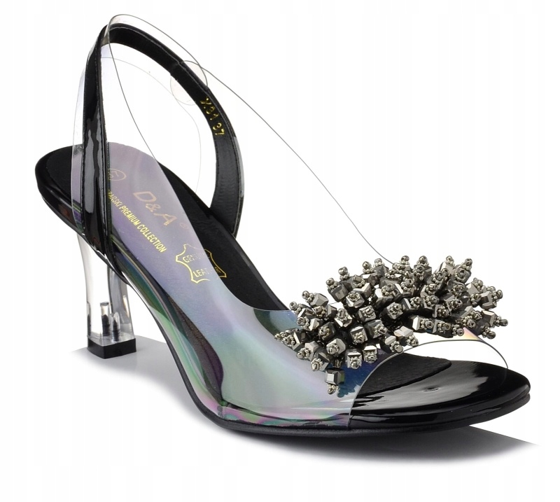 

Buty damskie na obcasie przezroczyste DiA X31 37