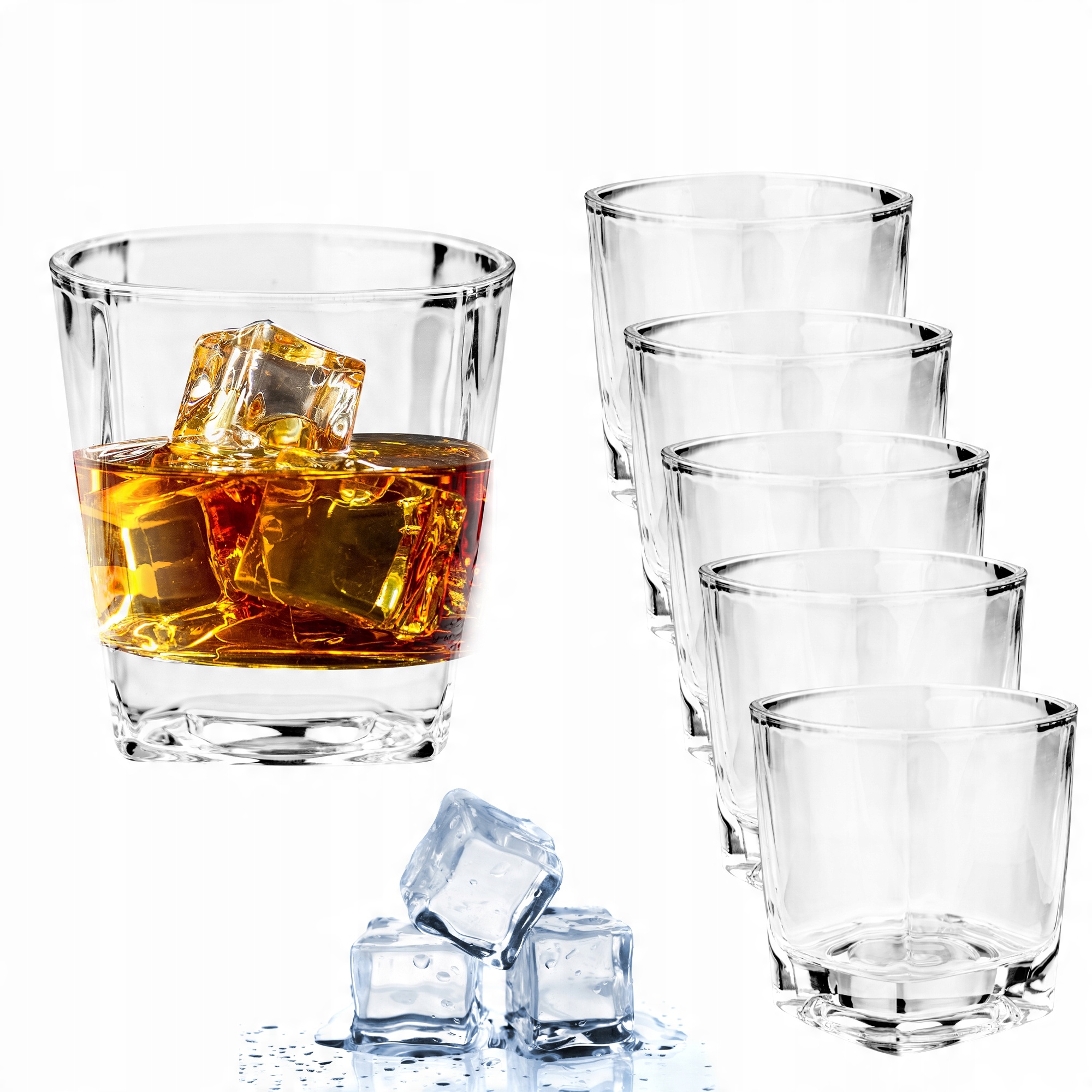 

Komplet Szklanek Whisky 6 Sztuk Szklanki Zestaw