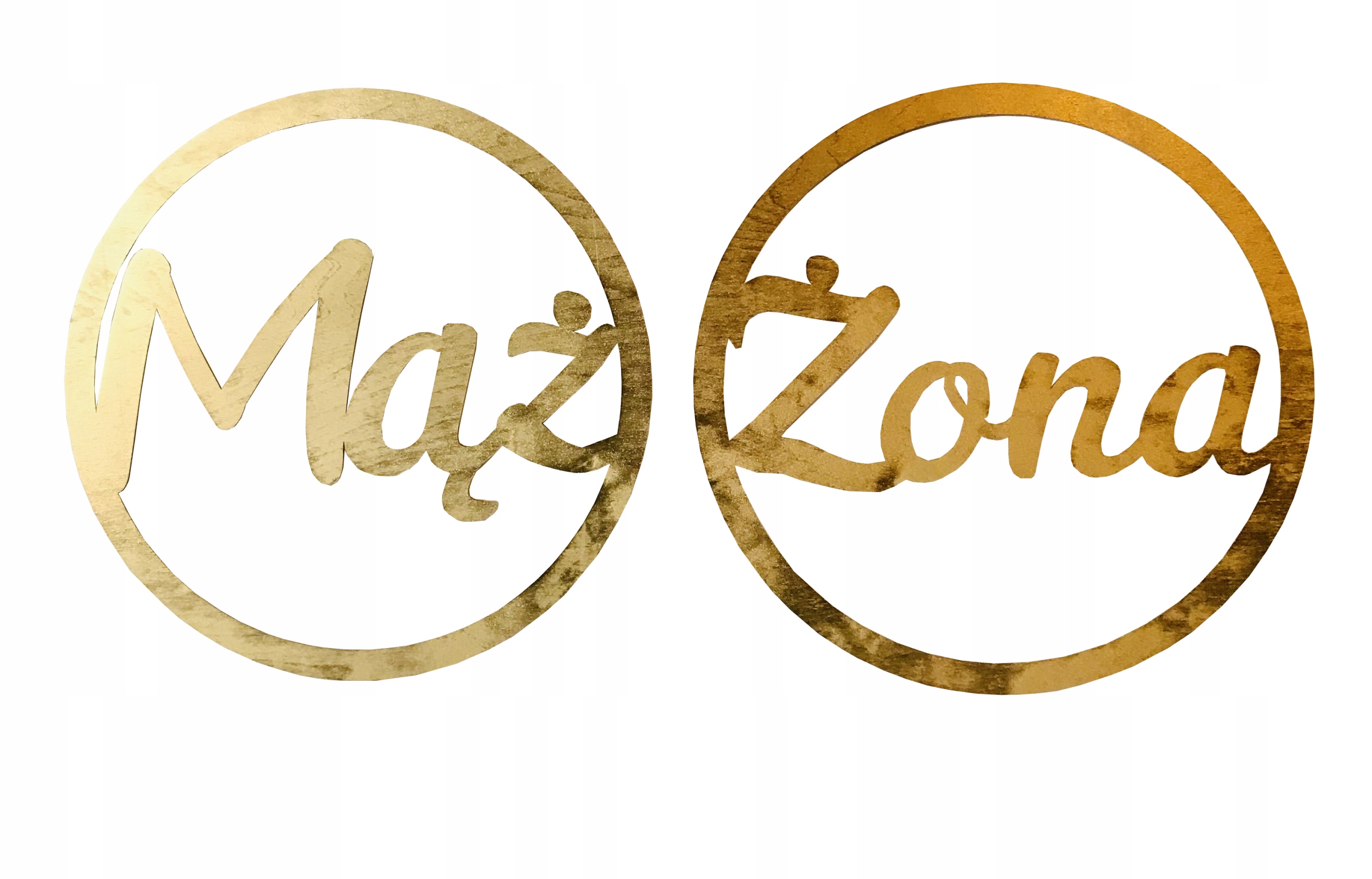 Koło wianek Mąż Żona drewniany 50 cm RÓŻNE KOLORY