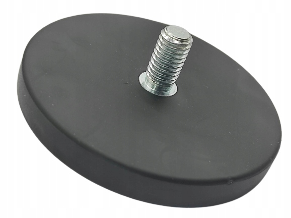 

Magnes neodymowy z gwintem M8 fi66-18kg gumowany