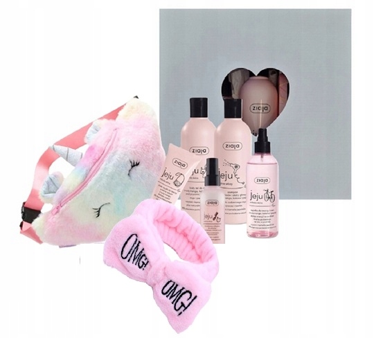 Jeju Zestaw Kosmetyków Różowy Nerka Jednorożec Omg