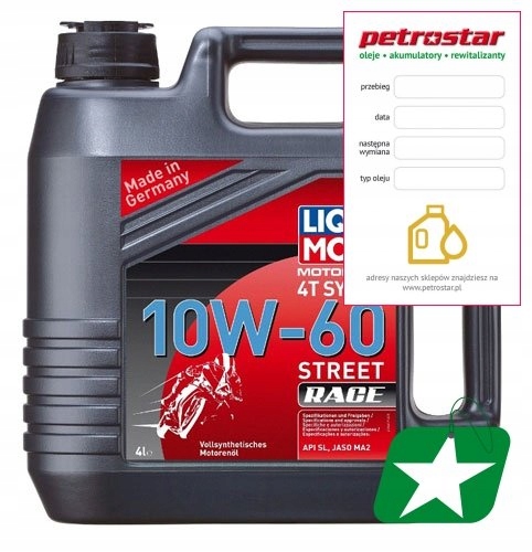 LIQUI MOLY 4T SYNTH STREET RACE 10W60 4L - 1687