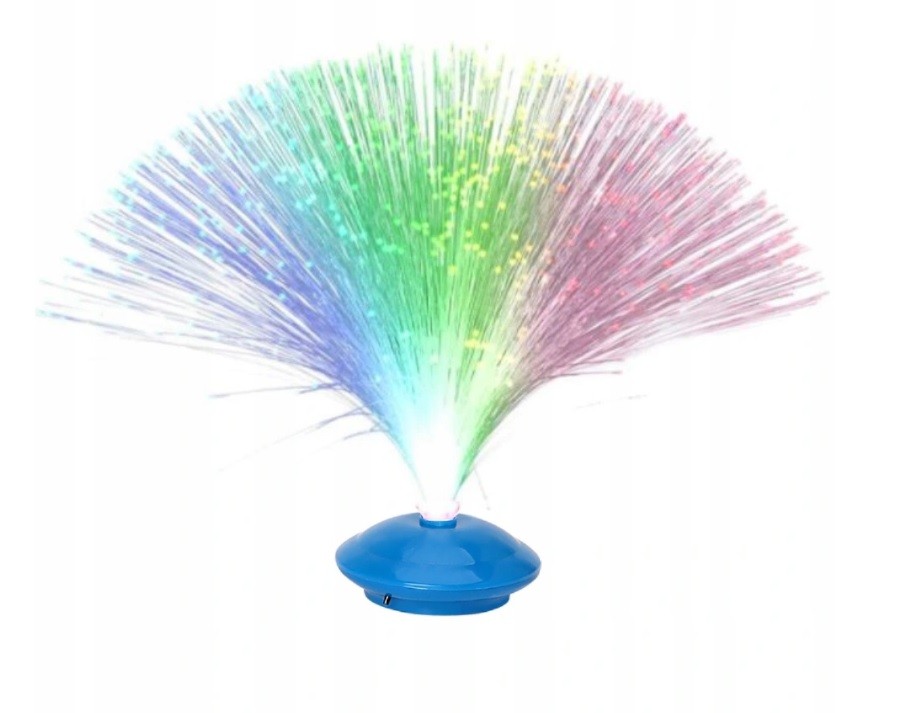 

Nocna Lampka Światłowodowa 3xLED Neon Ufo Lampa