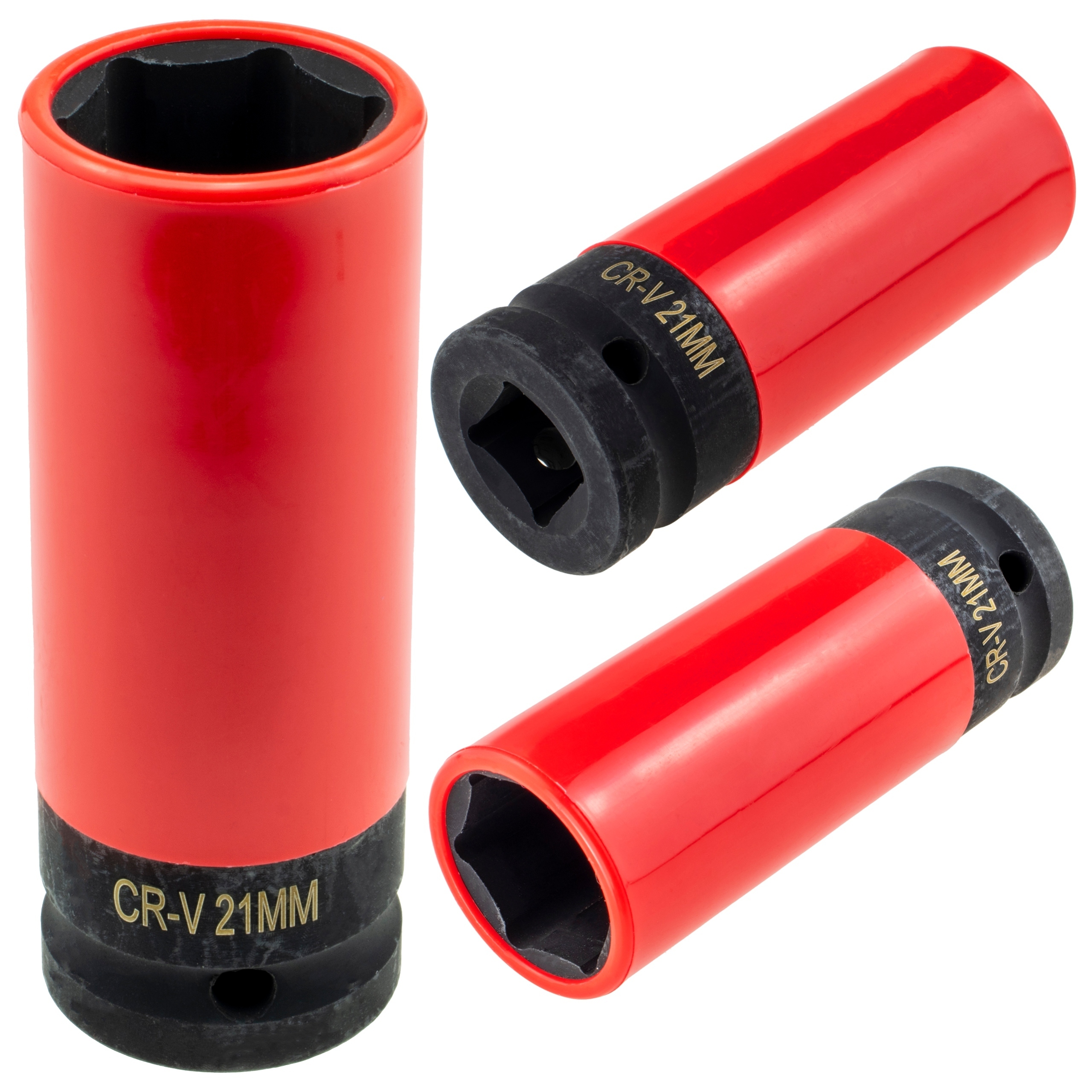 Nasadka Udarowa Długa 21 MM Do Kół Na Klucz 1/2'' Felg Aluminiowych