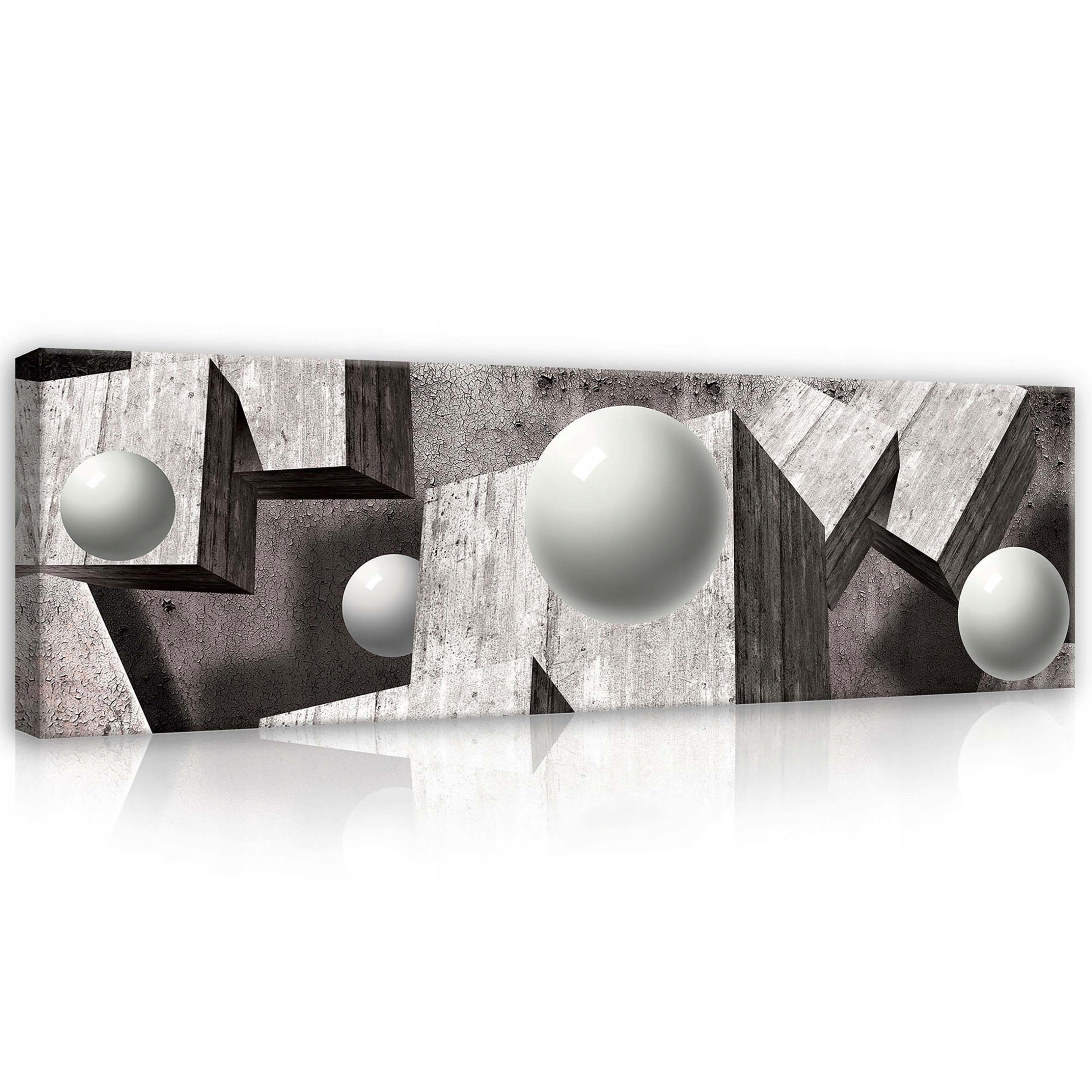 Obraz 145x45 Geometrická sféra Šedá Loft Abstrakce k modernímu