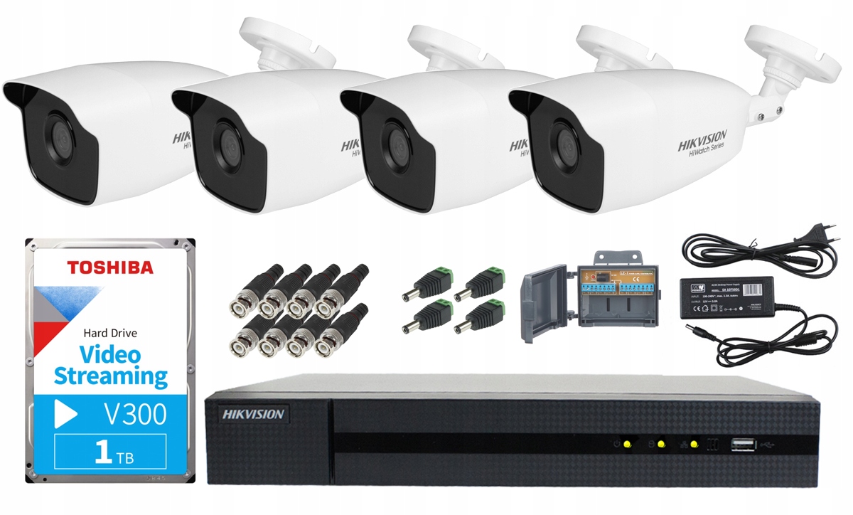 

Monitoring Domu 4 Kamery IR40m Hikvision Aplikacja