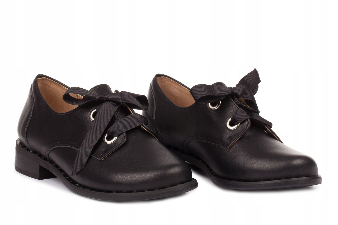 Półbuty czarne U353 szerokie 42 SEBA duże rozmiary