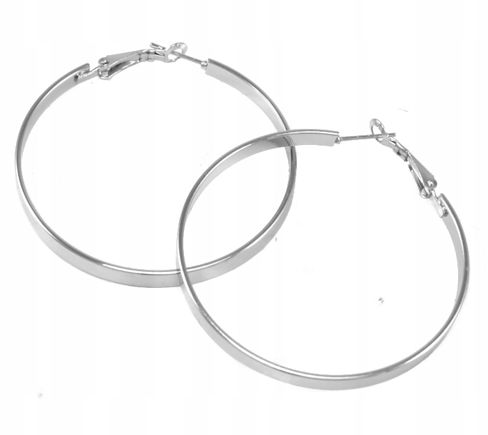 KOLCZYKI SREBRNE KOŁA STAL CHIRURGICZNA 5 CM Marka Inna marka