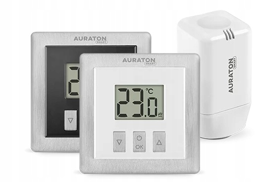 Sada pro radiátor Auraton Radiátorová sada Smart Bílá Supla