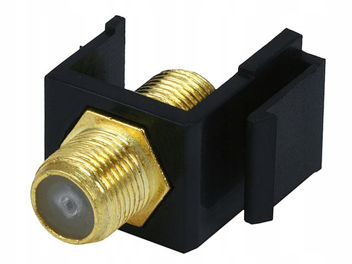Gniazdo keystone M45 typu F żeńskie ekranowane białe Em/key-f/f
