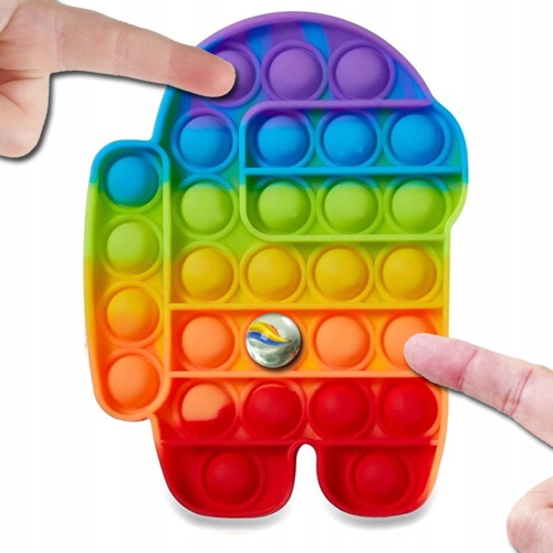 

Pop-it Among Fidget Toy-s Tęcza Tęczowy+ Marble