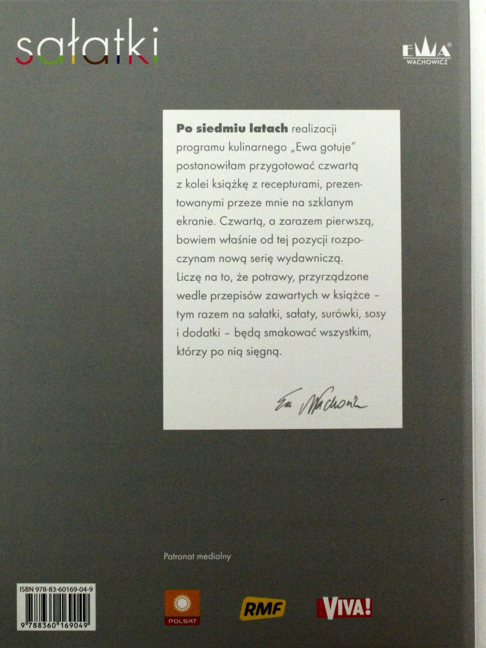SAŁATKI - Ewa Wachowicz [KSIĄŻKA] Stan opakowania oryginalne