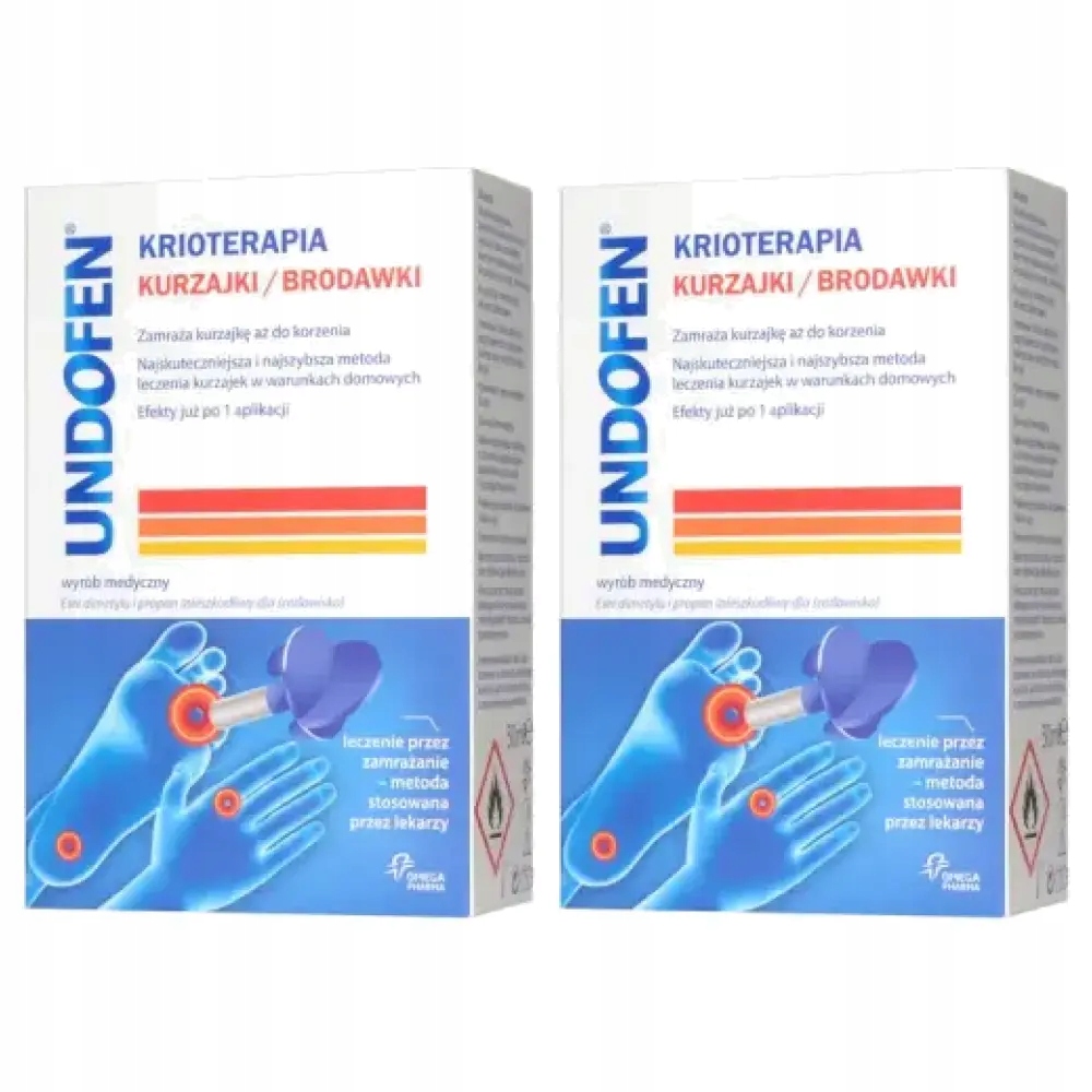2x Undofen Krioterapia na kurzajki i brodawki, aerozol, 50 ml