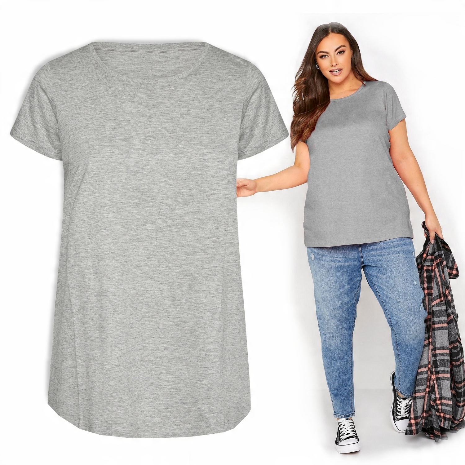

Bluzka T-shirt Top Koszulka Bawełniana Basic #4XL