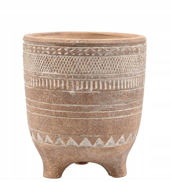 

Doniczka Ceramiczna BEŻOWA16,5x14 Ozdobna Osłonka