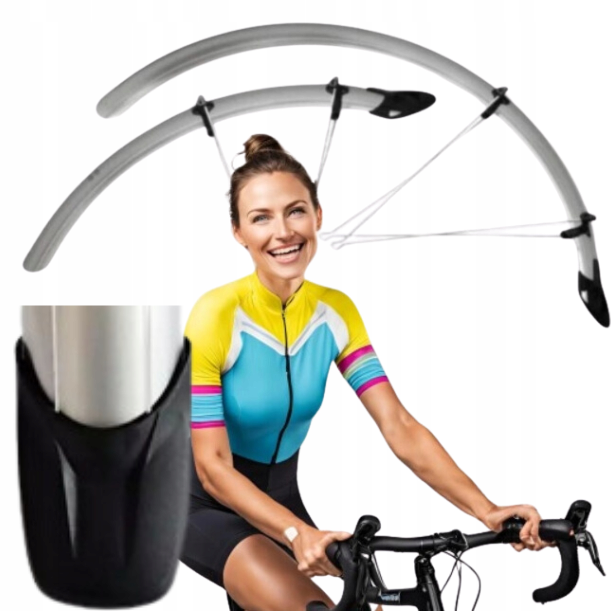 Blatníky na kolo Orion 26''x58mm stříbrné, 2024, nový model Italia