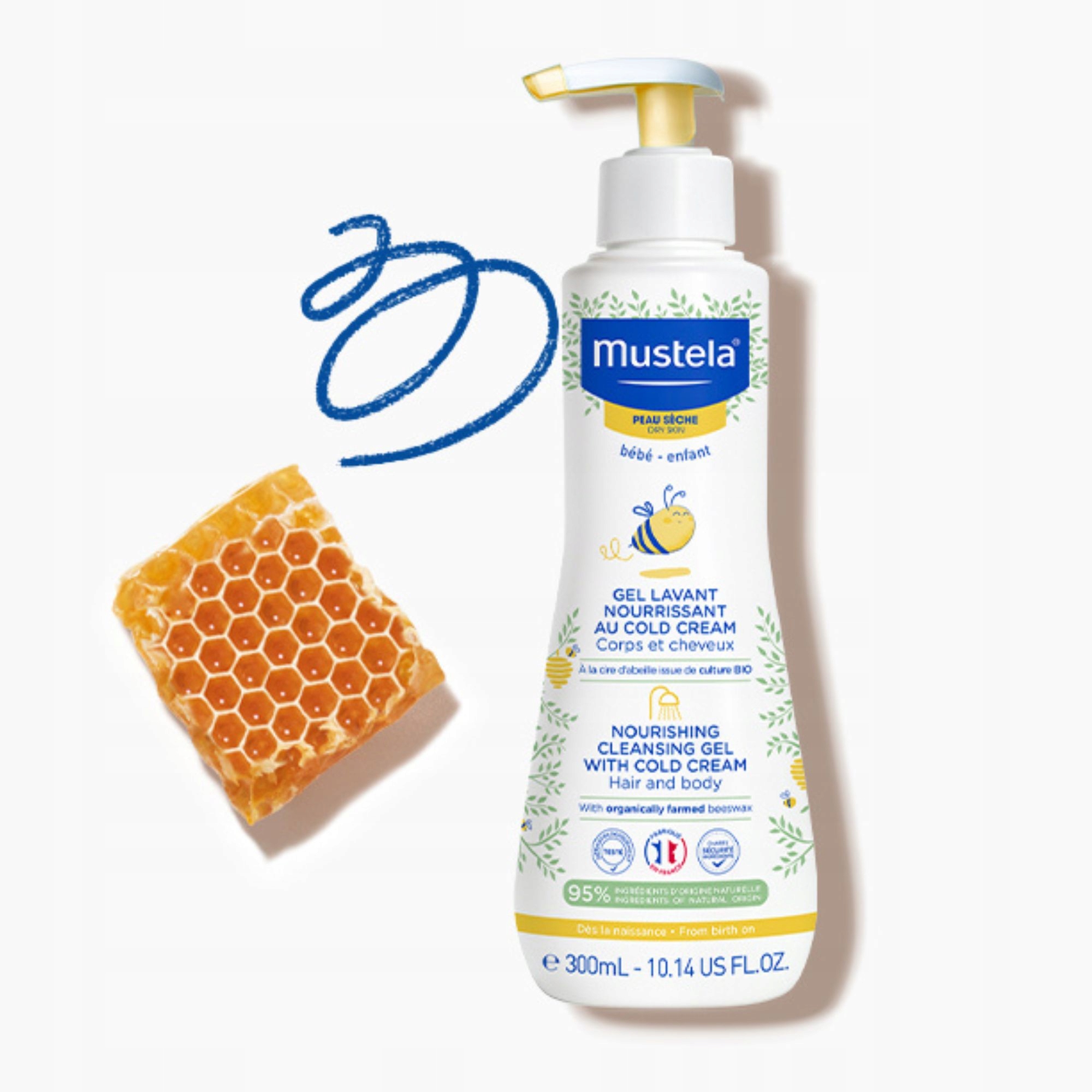 Mustela Bebe Enfant żel do mycia Cold Cream 300 ml Marka Mustela