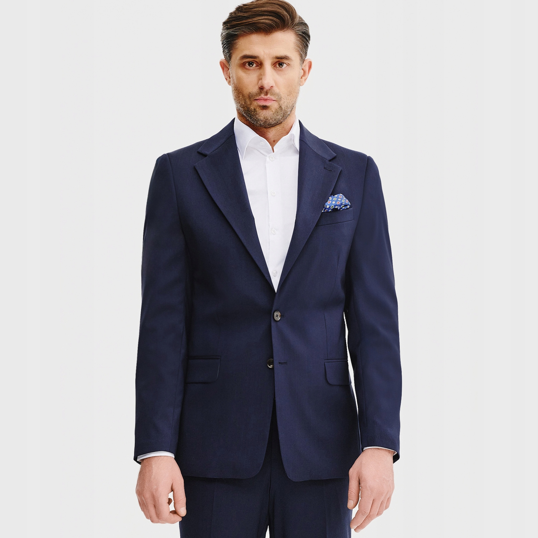 Modrá vlněná sako obleková bunda Pako Lorente vel