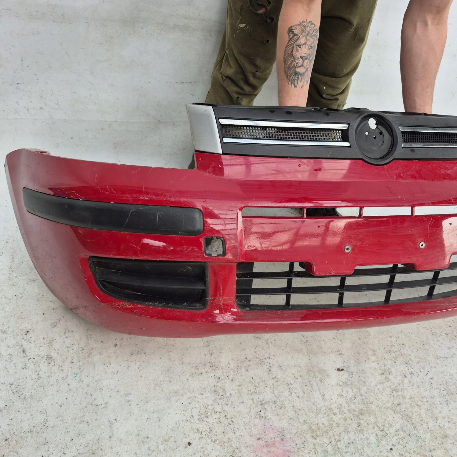 FIAT PANDA II 2 03-12 bumper front front grill 735316603