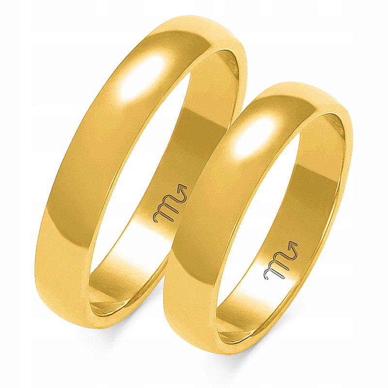 Ryzost 585 Klasických Svatební Snubních Prstenů M.jopek