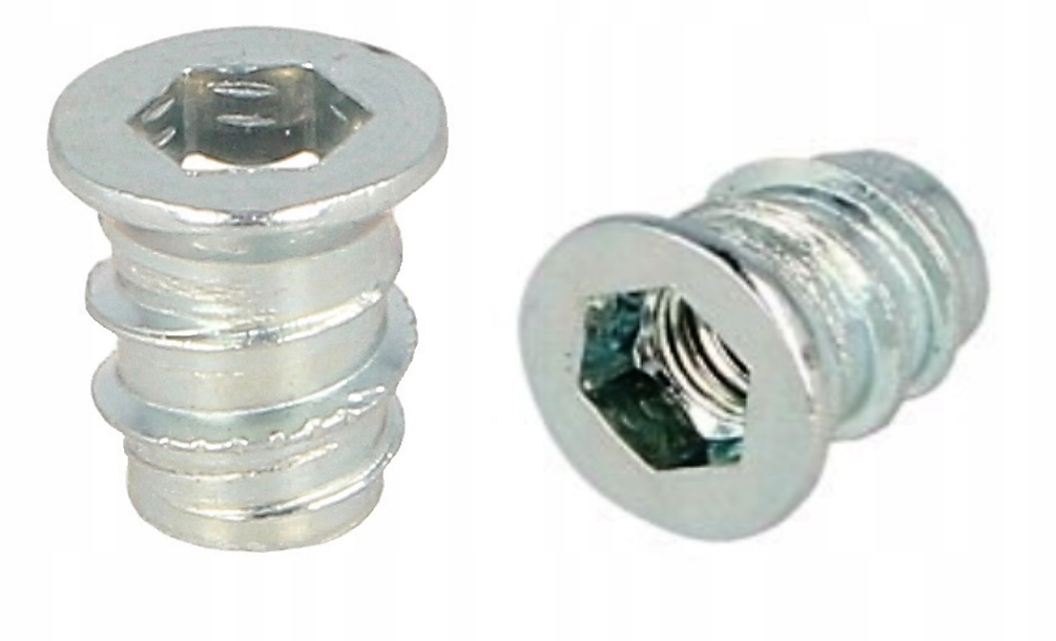 

Mufa meblowa dwugwintowa gwint drewna M6x12 10szt