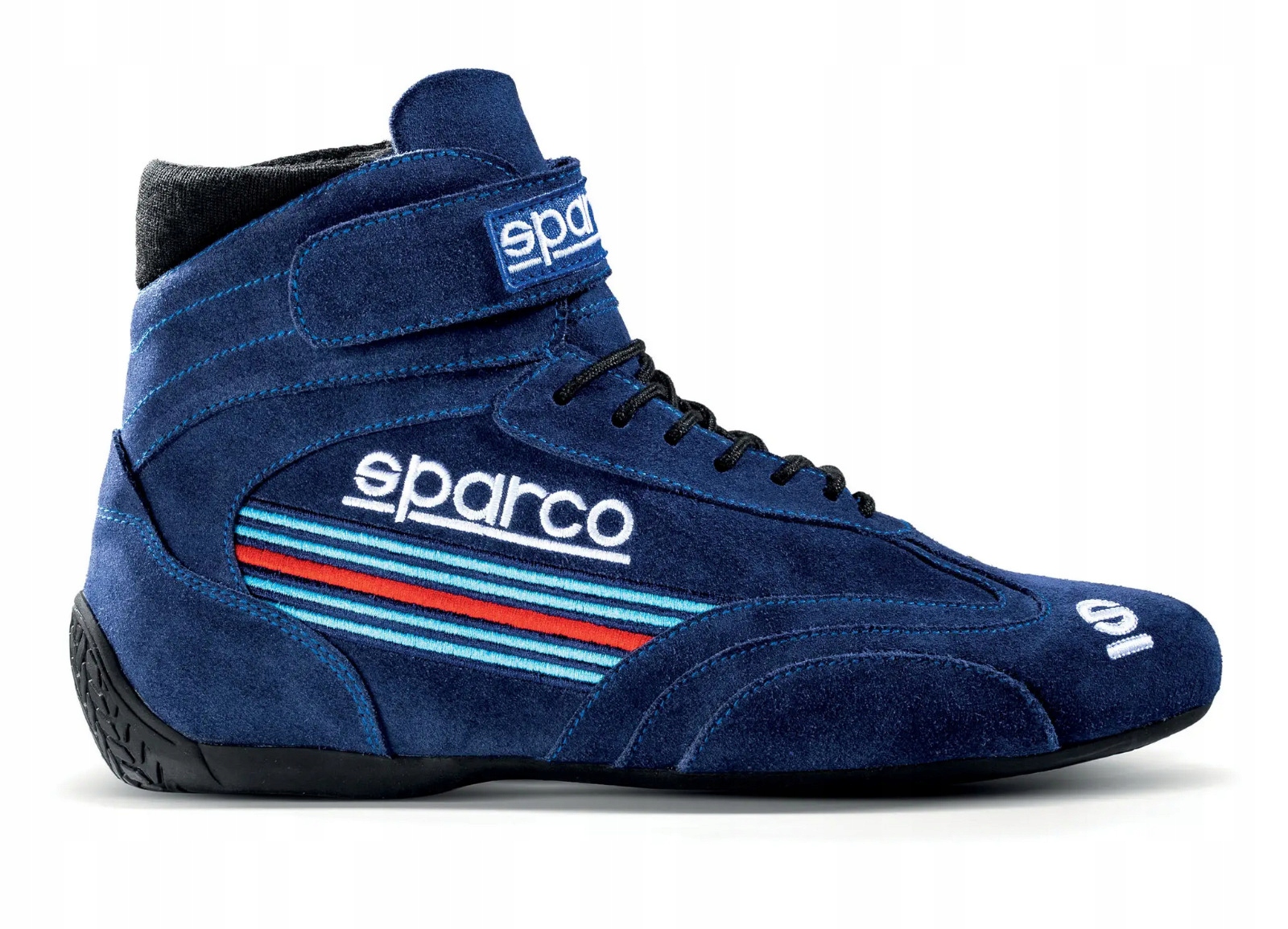 Závodné topánky Sparco Top Martini Racing, homologácia Fia, modré, veľkosť 43