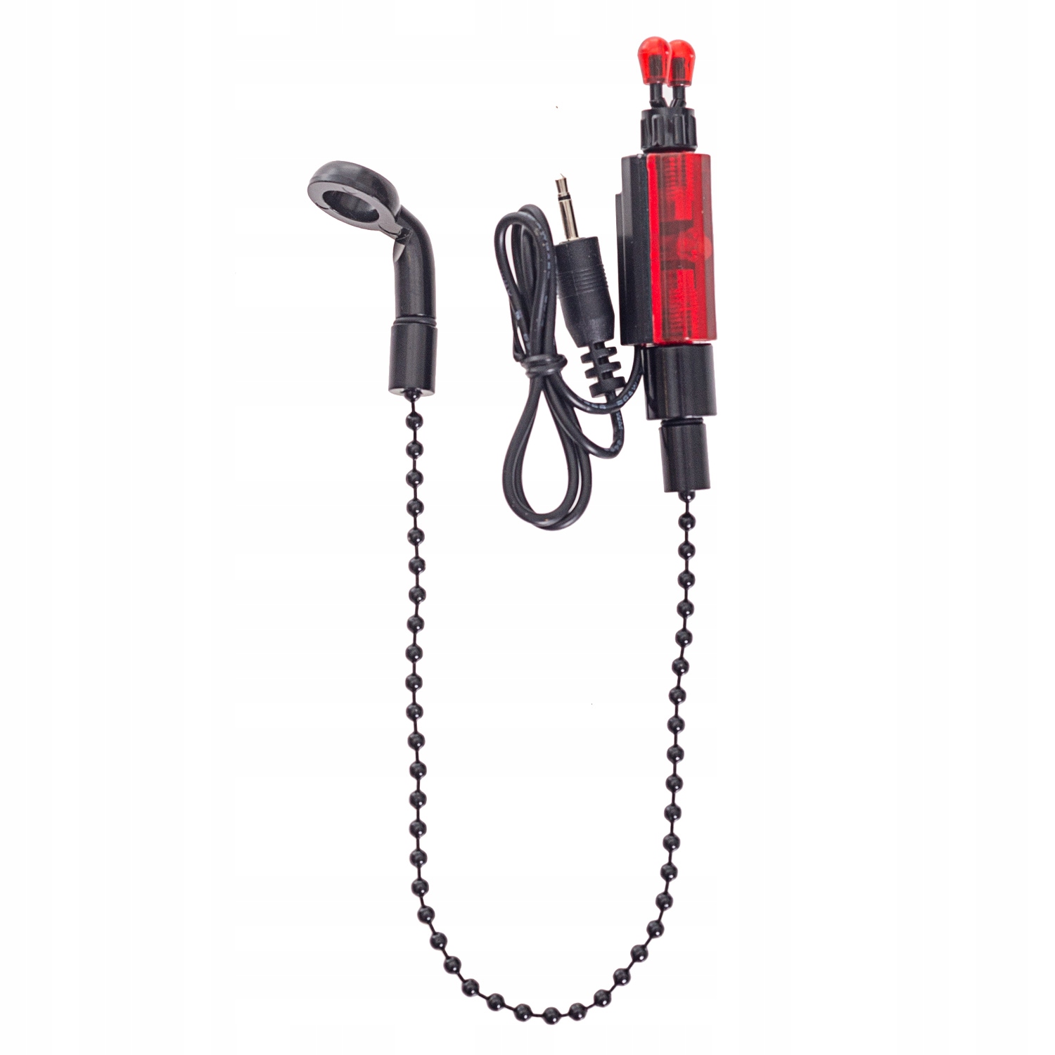 SYGNALIZATOR BRAŃ WĘDKARSKI ŚWIECĄCY SWINGER HANGER LEAD ŁAŃCUCH CZERWONY