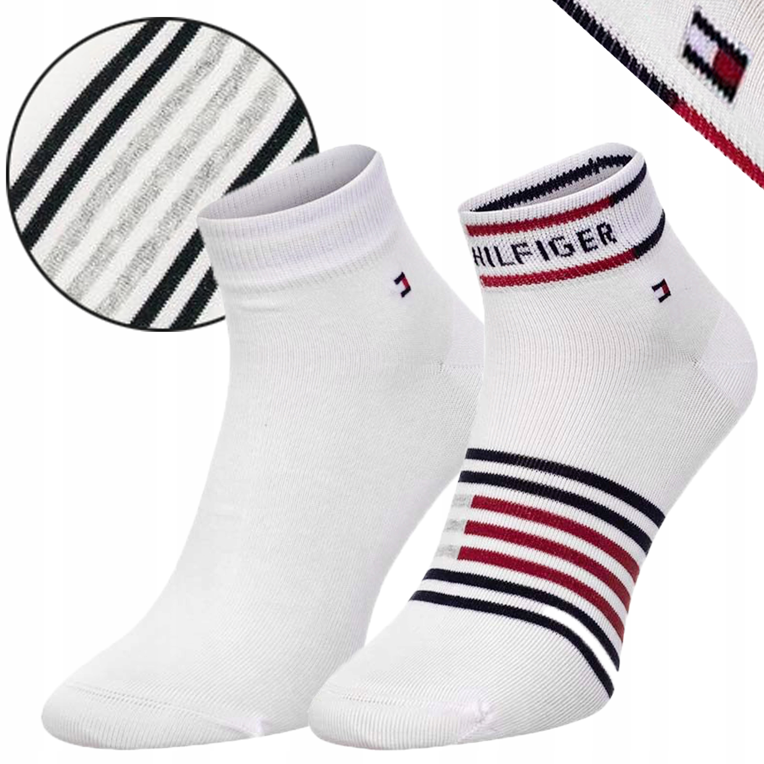 

Tommy Hilfiger Zakostki 2 Pak 2212 Białe 39-42