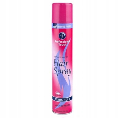 HAIR TOUCH Lakier do włosów Różowy 400ml