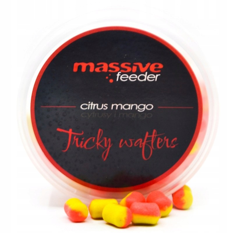 Przynęta Method Feeder Massive Baits Tricky Wafter Citrus Mango 7x10mm 50ml