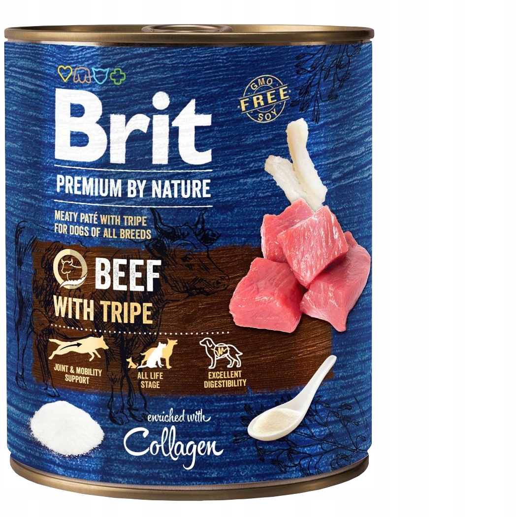Levně Brit Premium by Nature Beef with Tripes 800 g