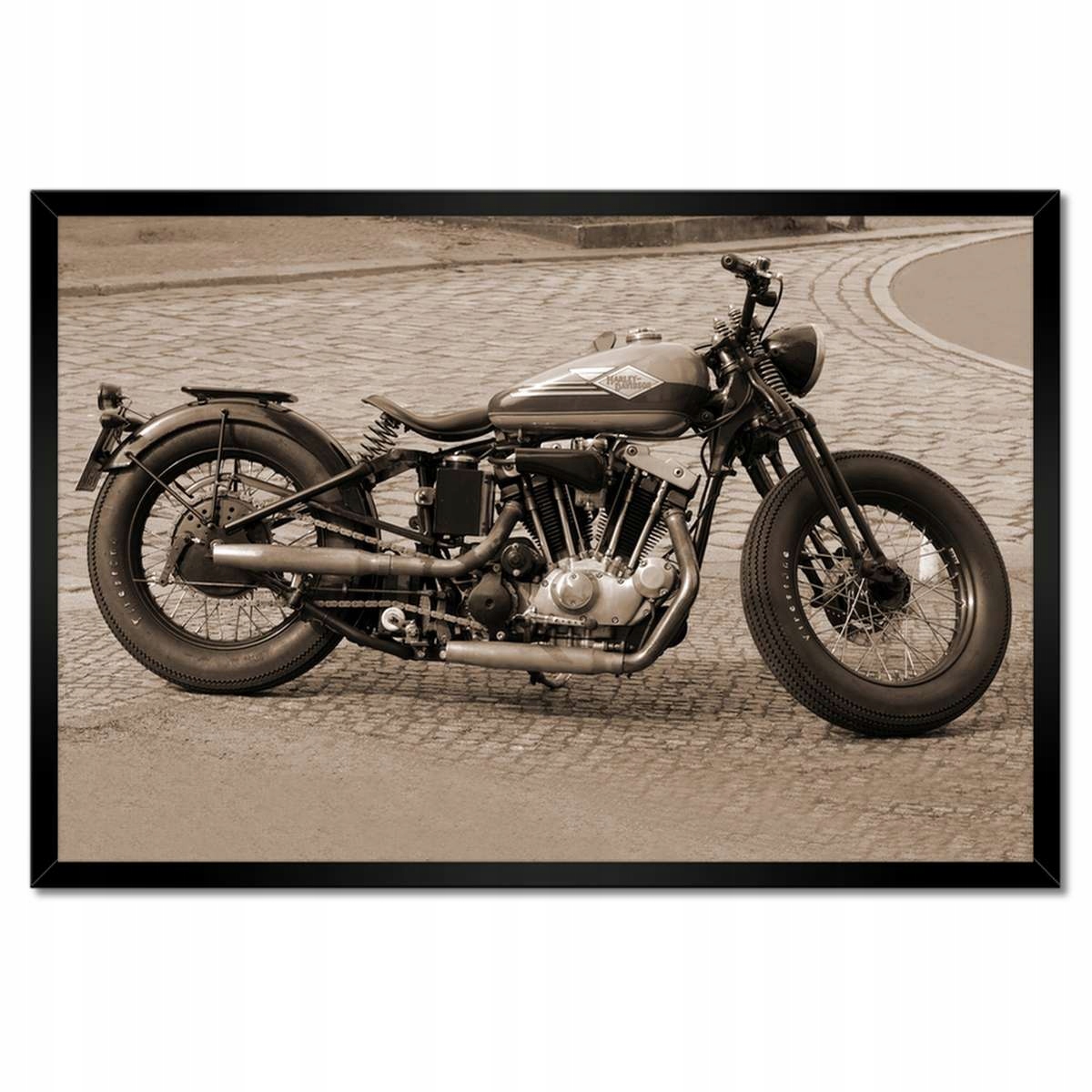 Plakáty v rámu 60x40 Harley Davidson Motocykl