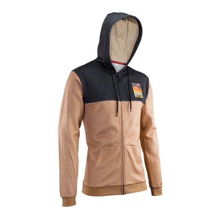 Mikina Leatt Zip Premium Desert béžová čierna Darčeky