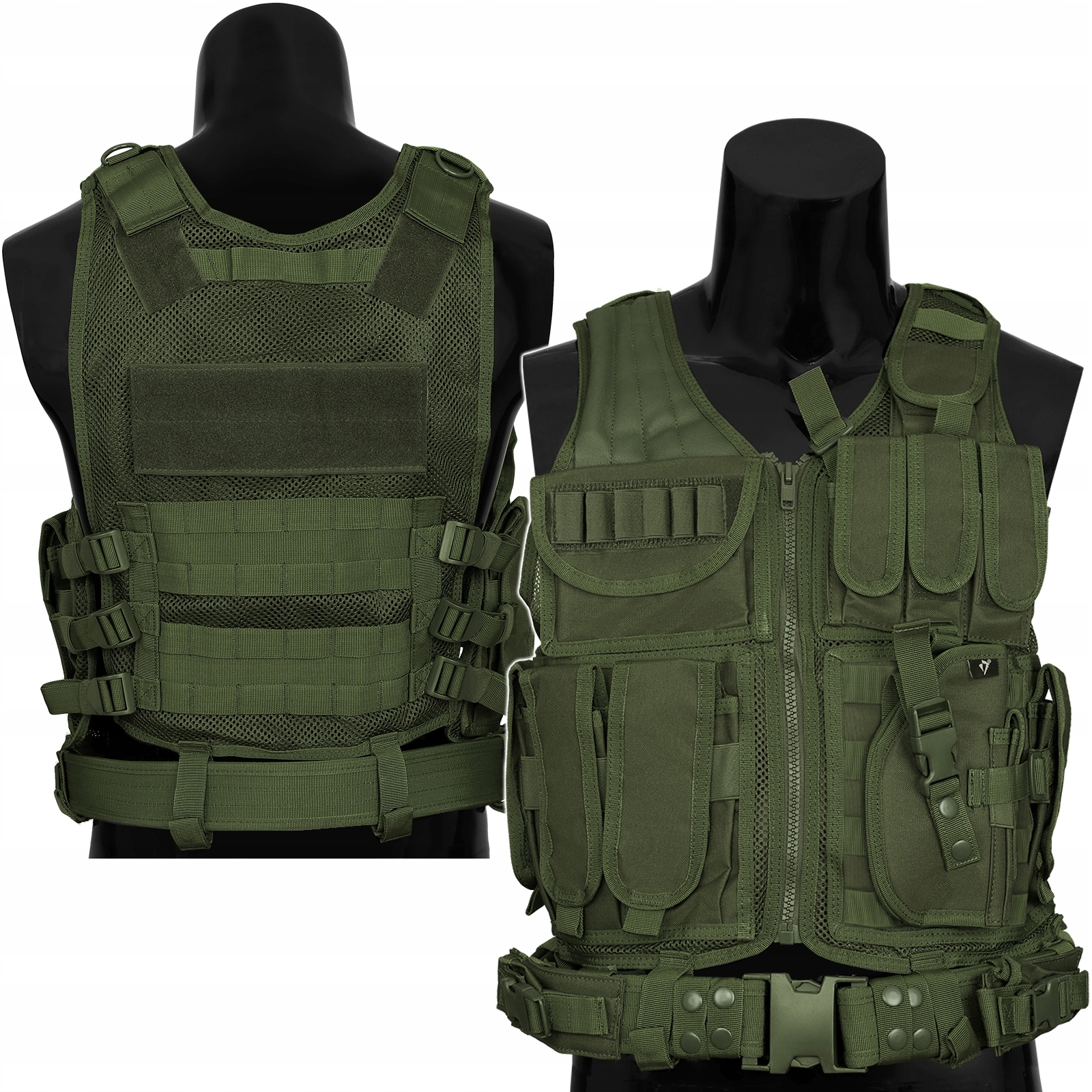 Kamizelka Taktyczna Wojskowa Z Ładownicami Dominator Huzar Green Olive