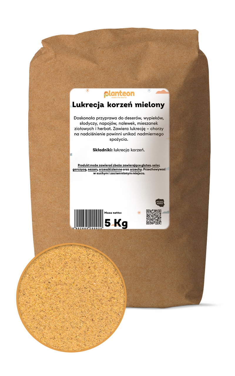 Lukrecja korzeń mielony 5kg